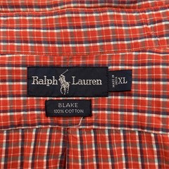 Ralph Lauren Polo BLAKE 80s-90s Vintage Short Sleeve Check Shirt Navy Japan