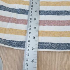FatFace T Shirt Mens Medium Multicoloured Stripe Print Soft Feel Relaxed Coastal