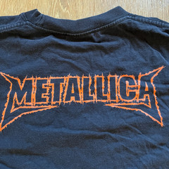 Metallica Band T-Shirt Mens Size L Large Black Single Stitch The Roxx Tag Used