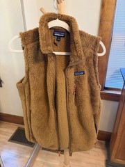 Patagonia Los Gatos Men’s M Brown Full Zip Vest with Pockets, Logo