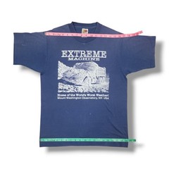 Vintage Extreme Machine Slate Blue Fruit Of The Loom T-Shirt Men’s M