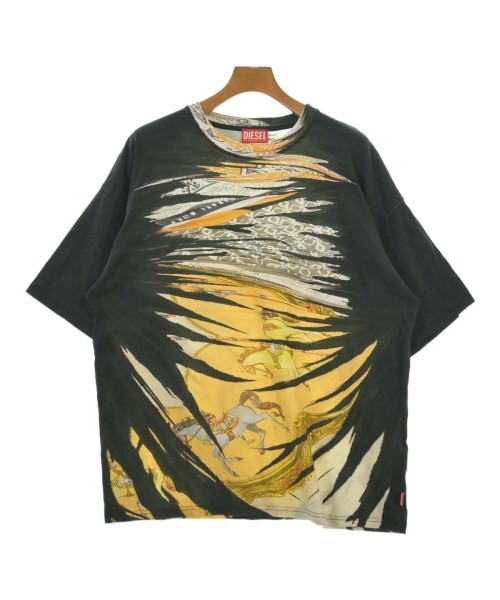 DIESEL T-shirts/Cut & Sewns BlackxYellowxWhiteetc. L 2200612692022
