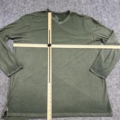 Tommy Bahama Shirt Mens 2XLT Green Long Sleeve V Neck Stretch Tee Big & Tall