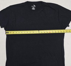Lot of 3 – Sada Men’s Short Sleeve T-Shirt Black 100% Cotton Crew Neck Size M