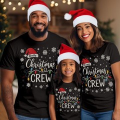 Personalised Christmas Crew Family Matching Shirt Holiday Squad Xmas Top T-5286