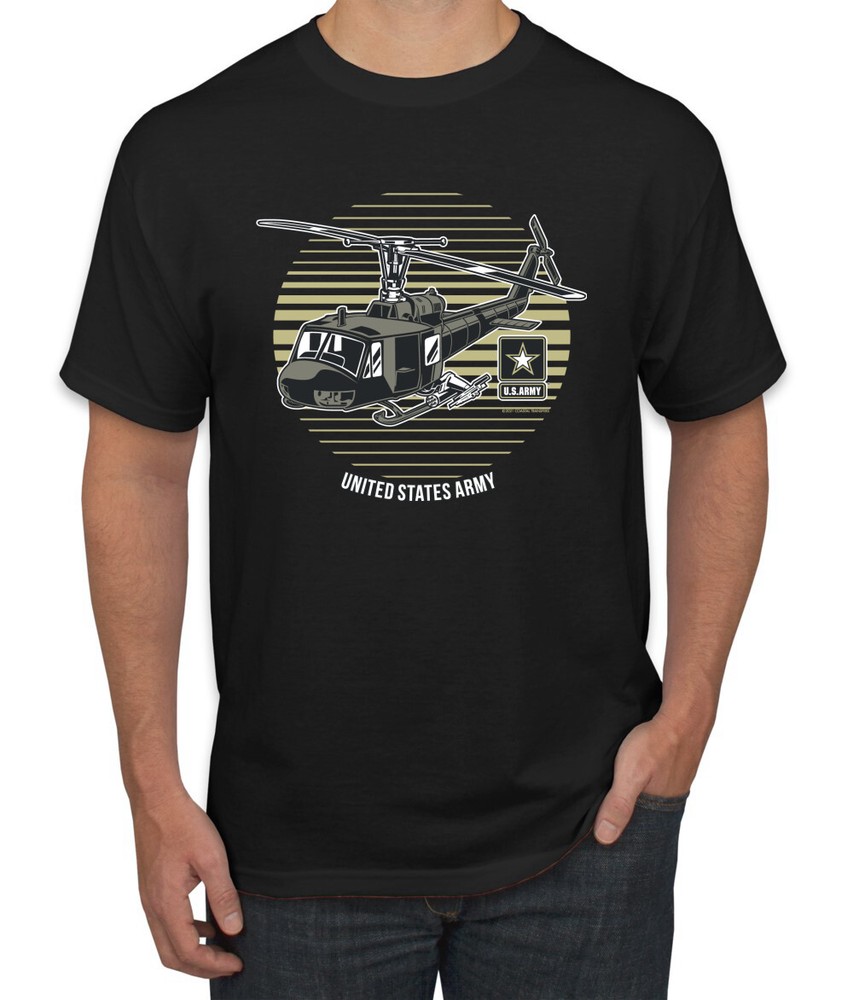 US Army Military Helicopter American Pride Men Graphic Tshirt