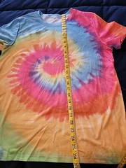Tie Dye Adult Pigment Dyed Stylish T-Shirt. XL