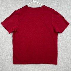 ROUGH DRESS Pima Cotton Rayon Blend Crew Neck Short Sleeve Red T-shirt – Small
