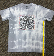 Keith Haring x Uniqlo UT Tie Dye T-Shirt Mens Medium Party of Life Graphic Pop
