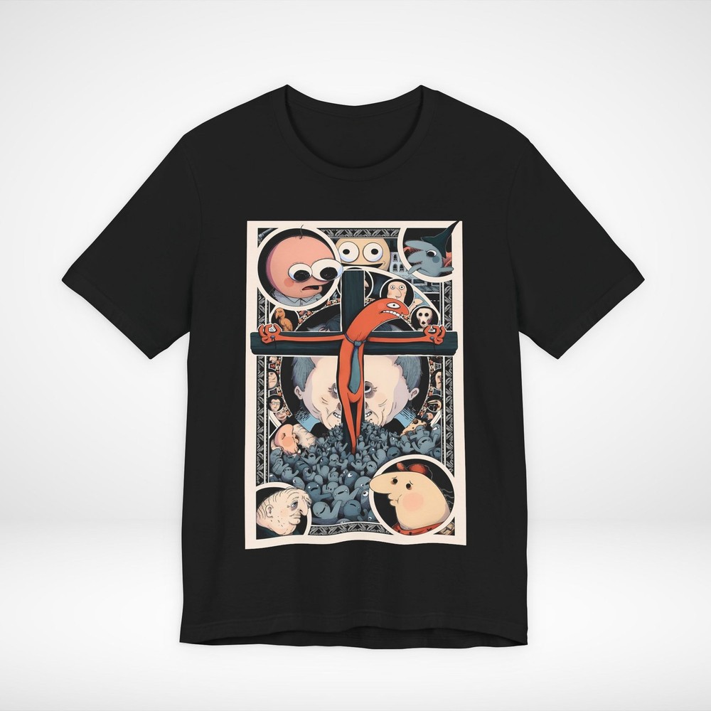 Smiling Friends Charlie Pim Glep Cross Cheese Graphic Tee Adult Swim Shirt