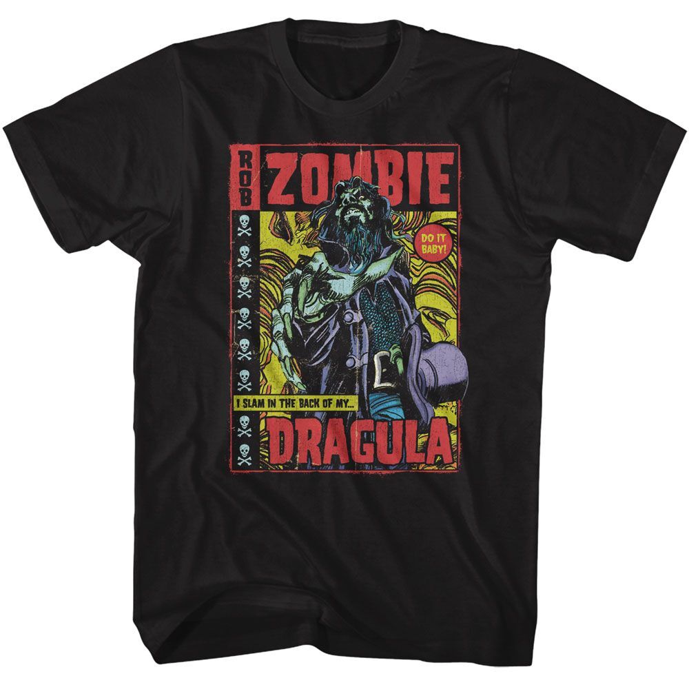 Rob Zombie – Dragula Comic – American Classics – Adult Short Sleeve T-Shirt