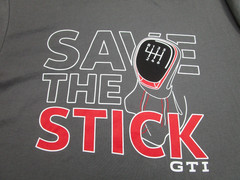 Volkswagen GTI Shirt Mens 2XL Gray Stick Manual Driver VW MK7 MK6 Golf