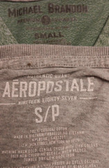Lot Of 10 Sm Name Brand Solid Mixed T Shirt Lot American Eagle Banana Lacoste