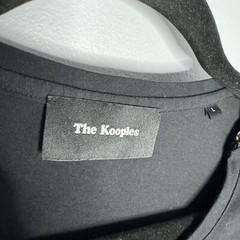 THE KOOPLES Zip Shoulder Long Sleeve Jersey Tee In Black Men’s Large
