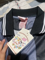 Sanrio Badtz-Maru Striped Soccer Jersey Men Large BoxLunch Shirt Top NWT Large