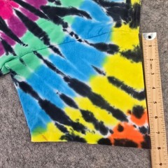 Liquid Blue Mens XL Tie Dye T-Shirt Spiral Burst Colorful Festival Graphic Tee