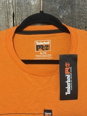 Timberland Pro Men’s Original Fit T Shirt Logo Graphic Sz XL Orange Nwt
