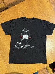 Muhammad Ali Boxing T-Shirt Men L Black Graphic Knockout Photo Vintage Style