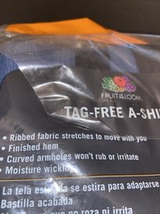 Fruit Of The Look Mens’ Tag Free Cotton A-Shirts / 2 In Pack / Large