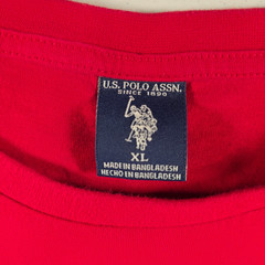 US Polo Assn Shirt Mens XL Red Long Sleeve USPA Big Logo Graphic Tee Pullover