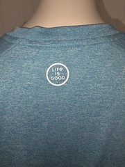 Life Is Good Blue Mens Size Small Graphic Tee Short Sleeve