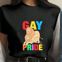Lion Gay Pride Tee, Funny LGBTQ+ Pride Month Tee, Love Human Rights Supporters