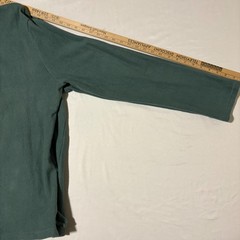 Jachs New York XL Green Waffle Knit Henley Long Sleeve Casual Shirt Cotton Blend