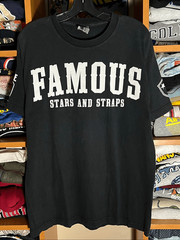 Vintage Y2K Famous Stars And Straps Logo Tee
