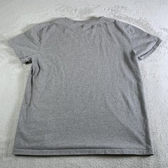 Polo Ralph Lauren Shirt Mens Medium Gray Cotton Tagless Crewneck Logo Tee Soft