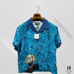 Art Drip Studios Nipsey Hussle Graffiti Print Camp shirt unisex soft L Large
