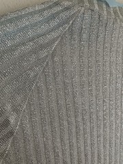XL Vintage International Male Silver Sparkle V-neck Shirt Club Dance Party Sheer