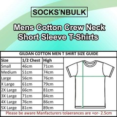 SOCKS’NBULK 36 Pack Mens Cotton Crew Neck Short Sleeve T-Shirts Mix Colors