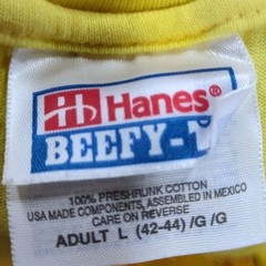 Vintage Porky’s Party 90s New Years Eve Shirt Men’s Size L Large Yellow Hanes
