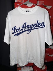 FW25 Kith x Los Angeles Dodgers Logo Boxy Vintage Tee Mens Medium