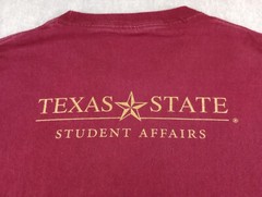Texas State University Bobcats T Shirt Adults XL Maroon Bobcats Care
