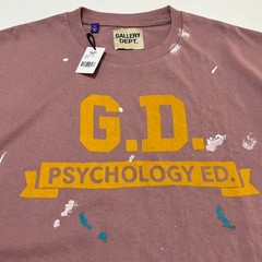 Gallery Dept G.D. Psychology Ed Paint Splatter T-Shirt Pink Size Large 100% Auth