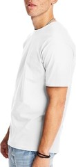 Mens Hanes Beefy-T O5180 100% Cotton Crewneck Tee White T-Shirt Size Small NWT
