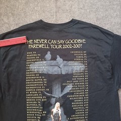 Vintage Cher T Shirt Mens XXL Black Never Say Goodbye Farewell Tour Y2K