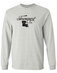 Shreveport Louisiana State T-Shirt Long Sleeve Graphic Tee Unisex apparel Design