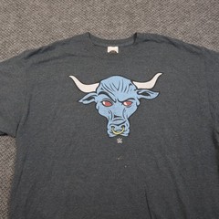 Vintage WWE The Rock Brahma Bull T-Shirt Mens XL Heather Gray Graphic Casual