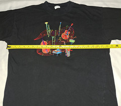 Casey Coleman Embroidered Musical Instruments T Shirt XL