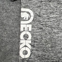 ECKO UNLTD T-Shirt Mens XL Gray Black Short Sleeve Black Logo Cuff Unlimited