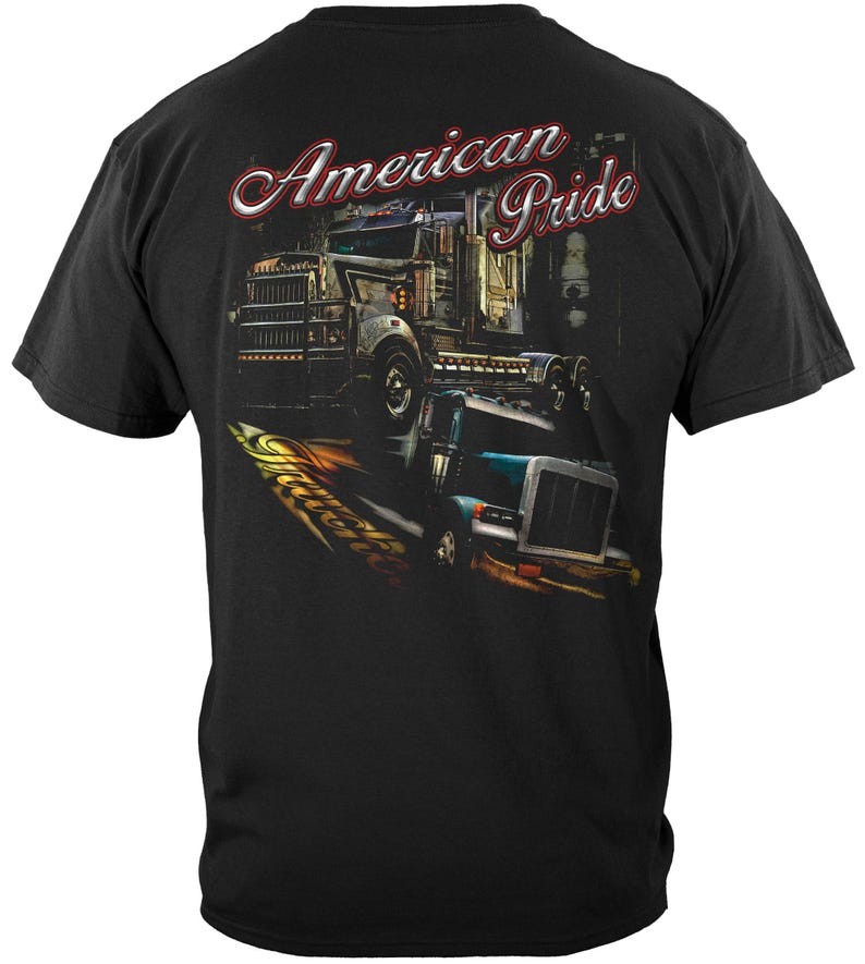 Trucker Shirt: American Pride Design – Diesel Mechanic Style RN2337
