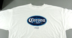 CORONA LIGHT BEER SHORT SLEEVE T-SHIRT GILDAN HEAVY WEIGHT BLEND SZ XL NOS 2006