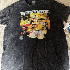 Twisted Metal Sweet Tooth T-Shirt 3XL NWT PlayStation Acid Wash Graphic Tee
