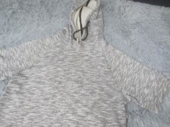 Forever 21 Shirt Mens Small Gray Short Sleeve Hooded Knit Casual Tee Pullover