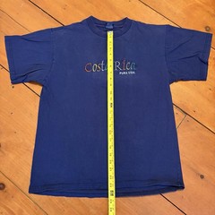 Costa Rica Pura Vida T Shirt EMBROIDERED. Large