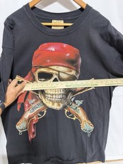 Vintage 90s THE MOUNTAIN SKULL & CROSSBONES PIRATE T-Shirt 2xL