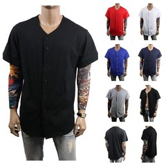 Men Baseball T-Shirt Cotton Jersey Plain Solid Sports Team Raglan Tee S-3XL
