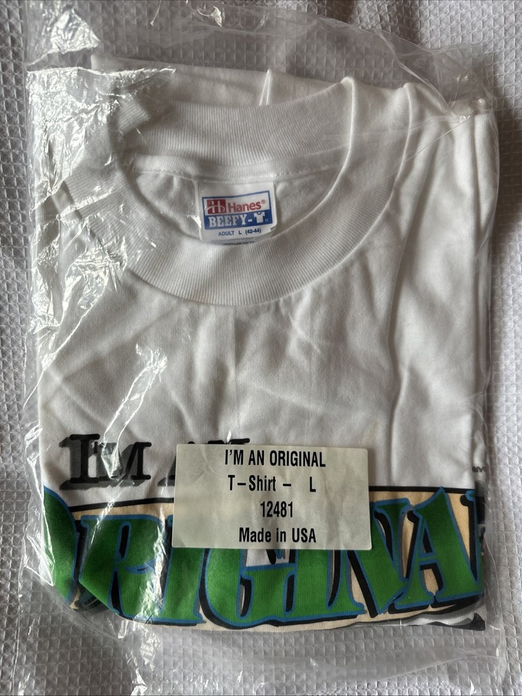Hanes “I’m An Original-Reproductions Not Available -T Shirt NIP Adult Large
